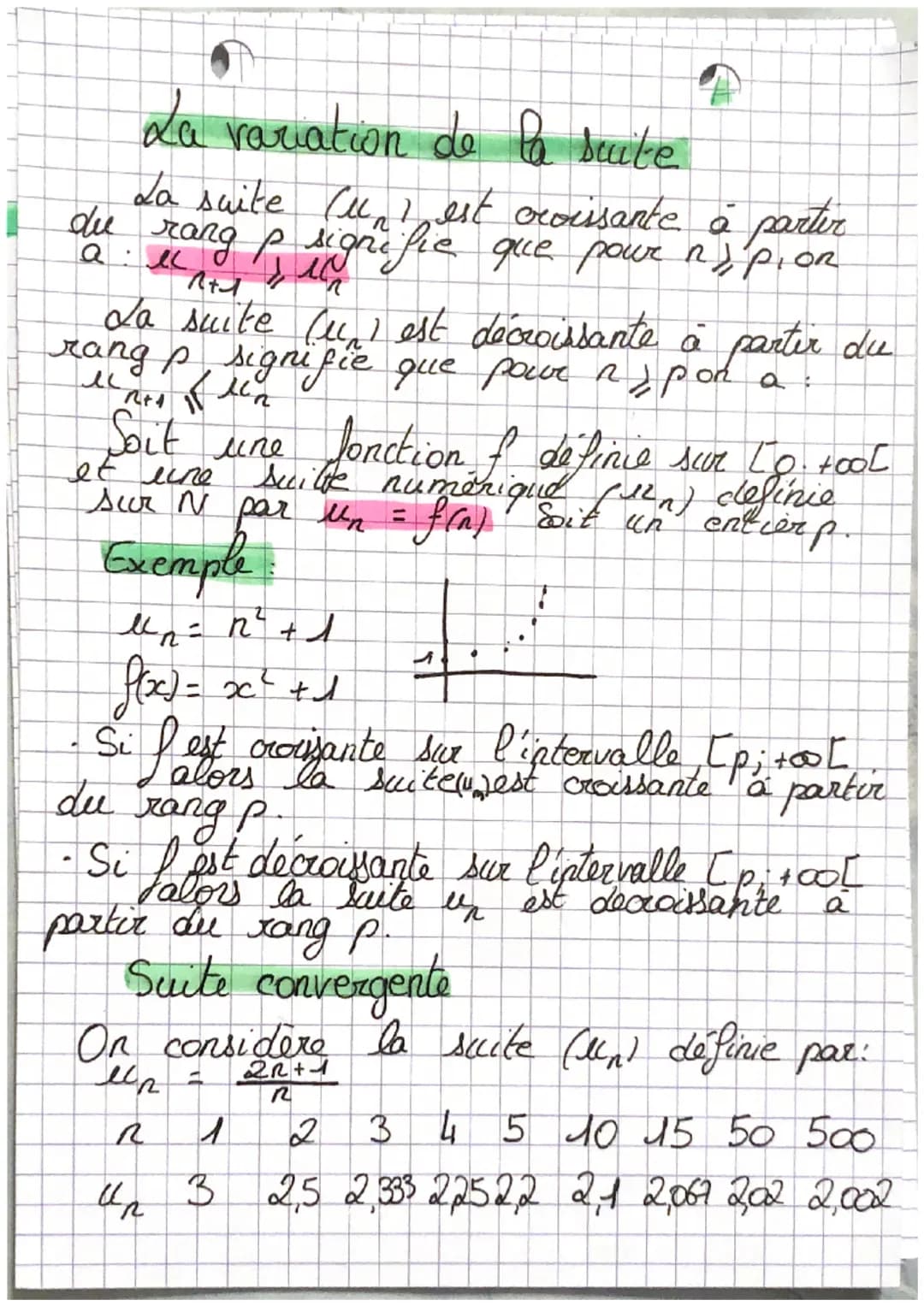 Cour
#1ere
#70
ales suites #jen
Definition: Une suite numerique Cup est une
qu
'à tout entier non
réel note 11(2)
associe un nombre
Exemple: