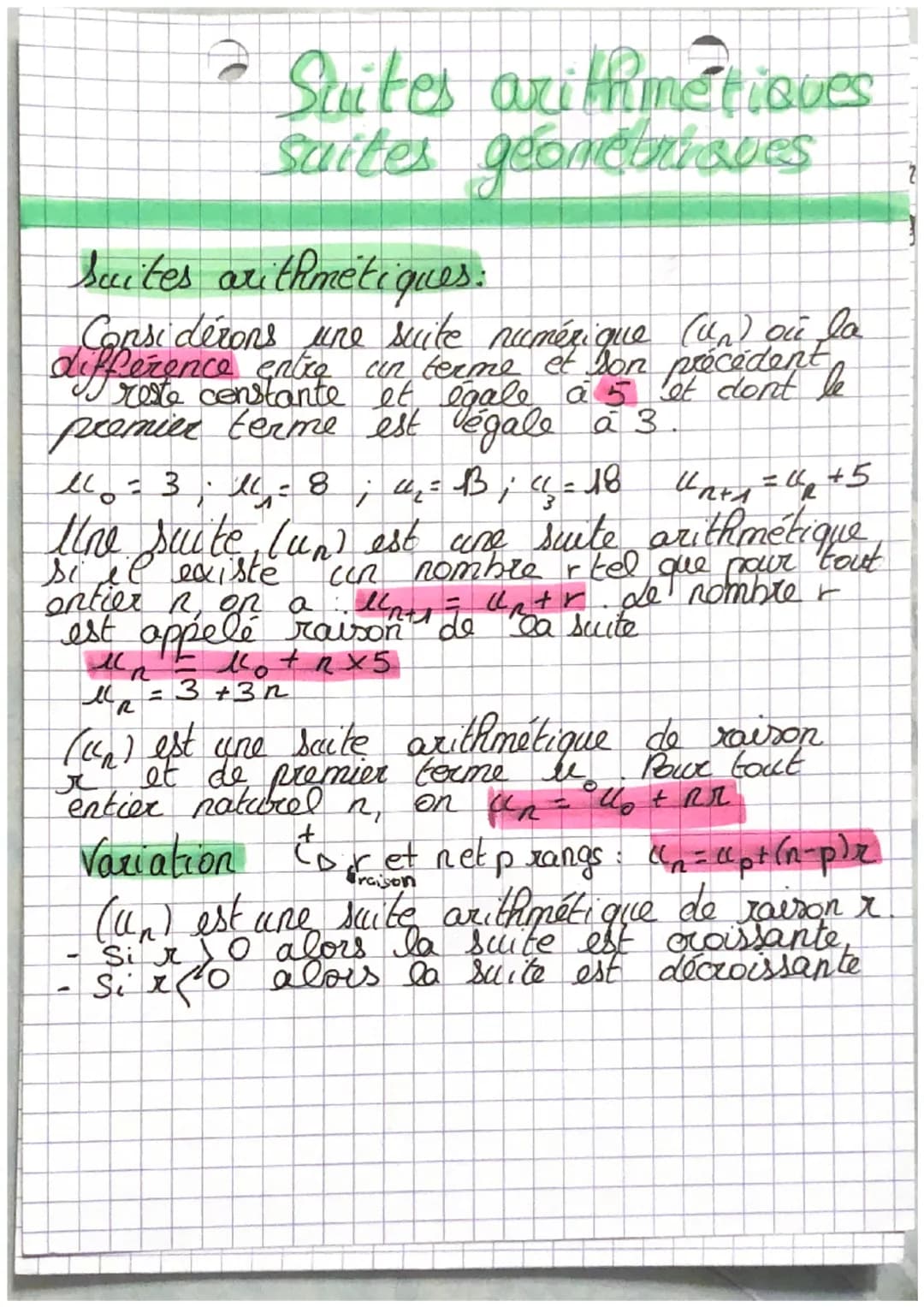 Cour
#1ere
#70
ales suites #jen
Definition: Une suite numerique Cup est une
qu
'à tout entier non
réel note 11(2)
associe un nombre
Exemple: