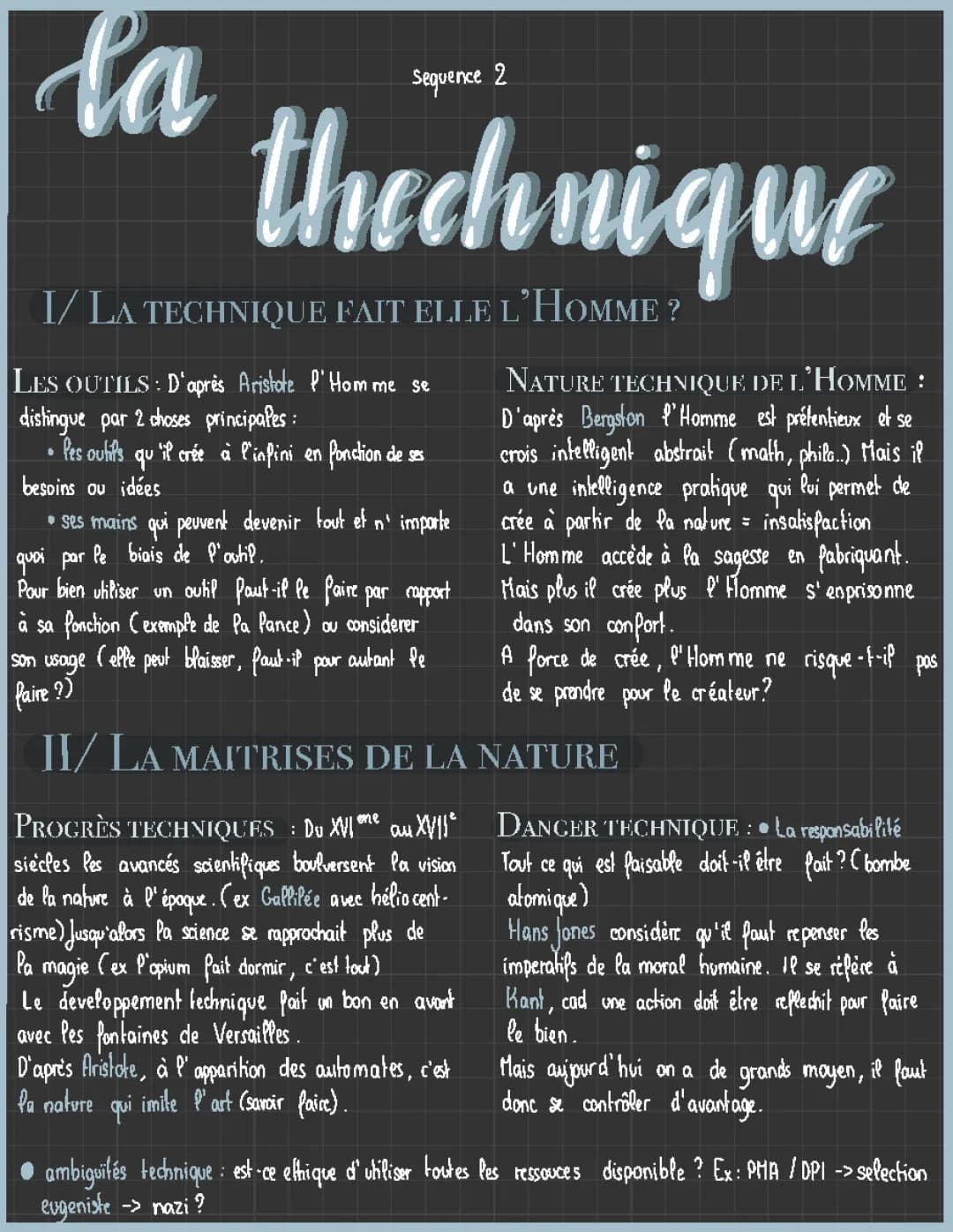 la technique
