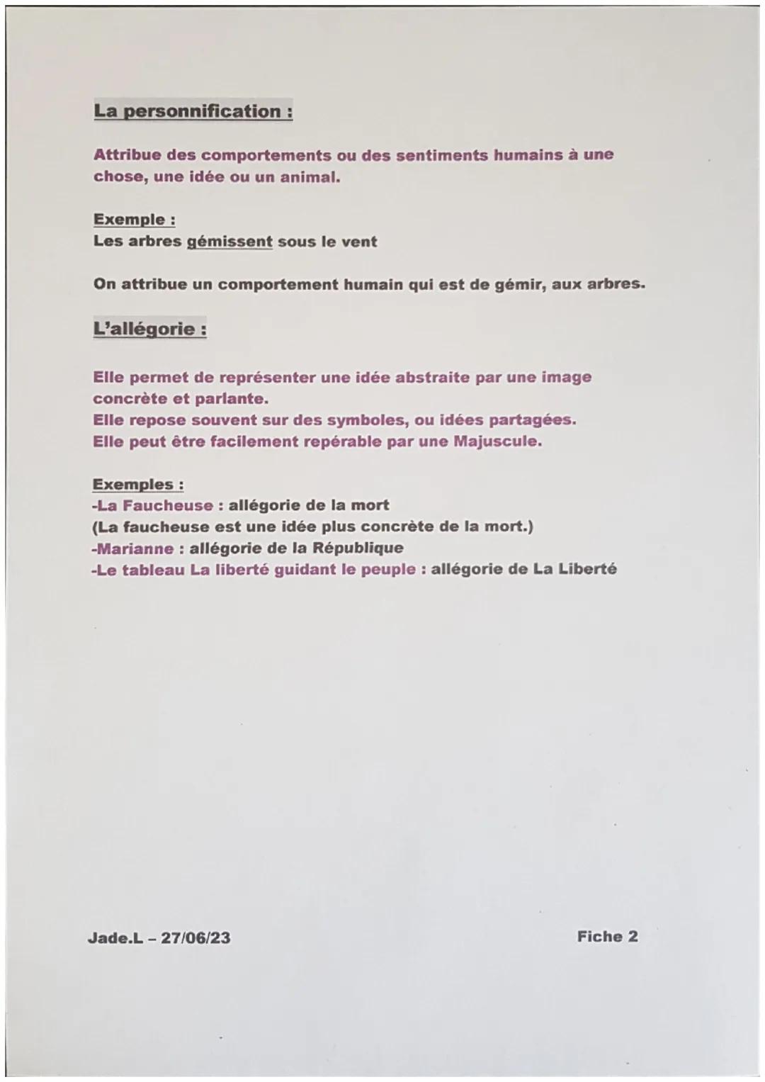 FIGURES DE STYLE
Sujet 1 DEFINITION:
Une figure de style est un procédé qui consiste à rendre ce que l'on
veut dire plus séduisant, plus exp