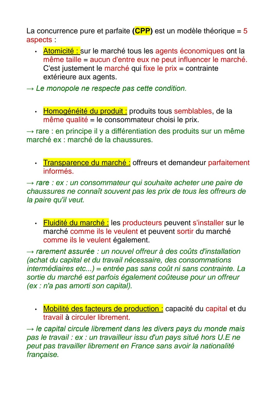 Définitions :
SES~
Économie 1ère
Les différents types de marché :
●
→
un monopole: situation de marché dans laquelle un seul
vendeur fait fa
