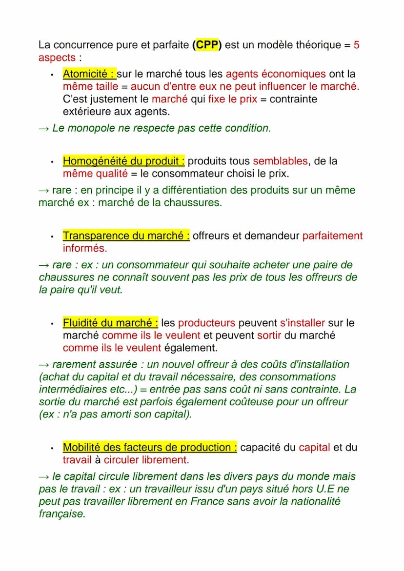 Définitions :
SES~
Économie 1ère
Les différents types de marché :
●
→
un monopole: situation de marché dans laquelle un seul
vendeur fait fa