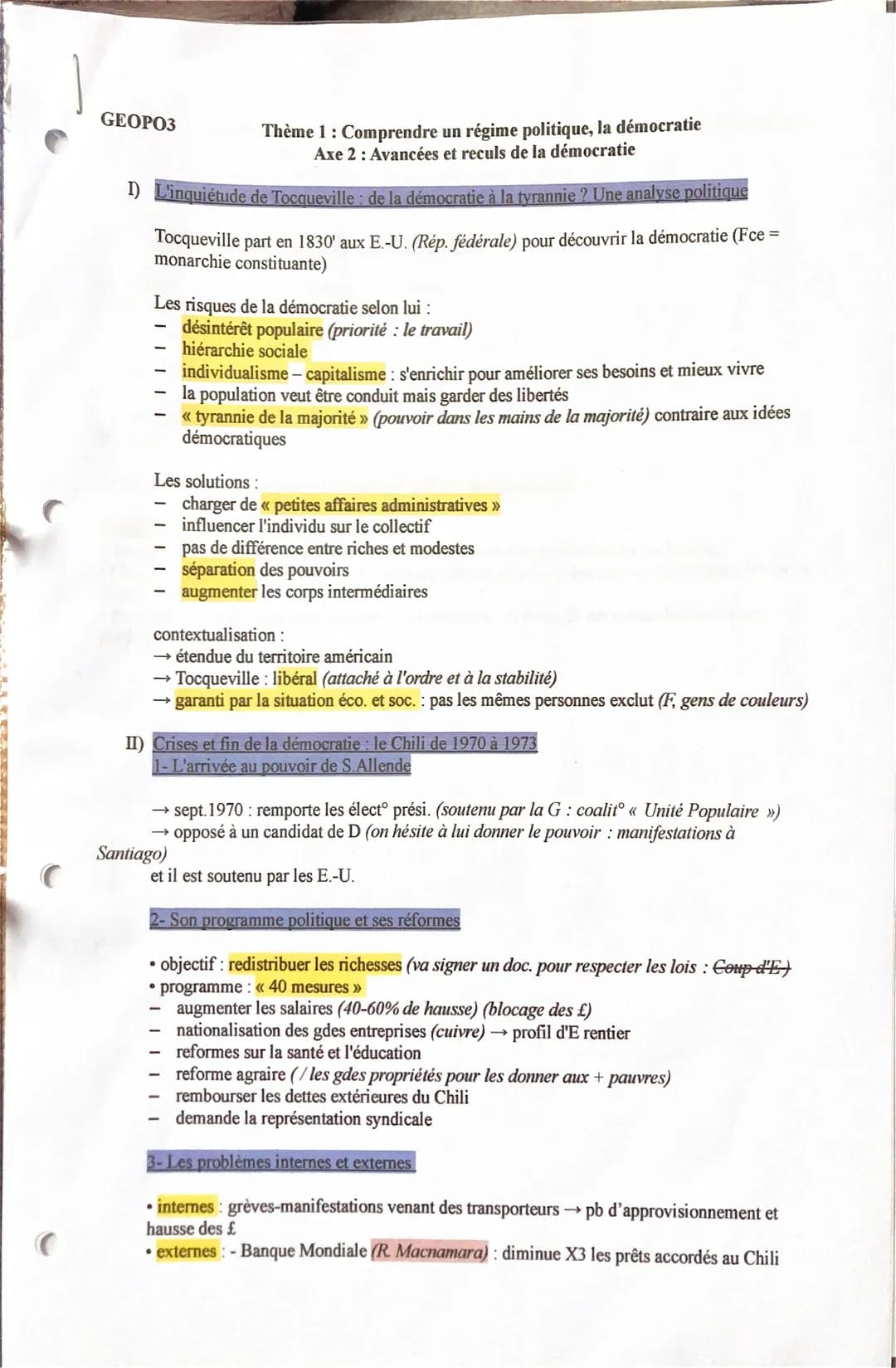 
<h2 id="axe2avancesetreculsdeladmocratie">Axe 2: Avancées et reculs de la démocratie</h2>
<h3 id="tocquevilledeladmocratielatyrannieuneanal