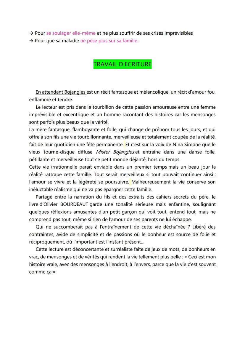 En attendant Bojangles
De Olivier Bourdeaut
Publication : 7 Janvier 2016
→Epoque Contemporaine
●
Olivier Bourdeaut
En attendant
Bojangles
●
