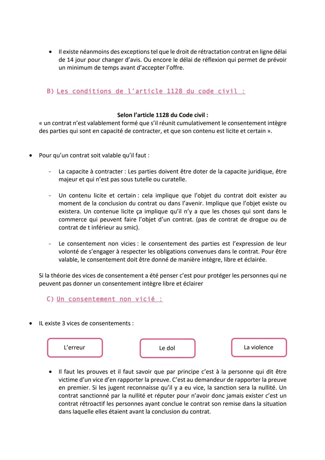 Comment se forme un contrat ?
Introduction :
●
●
●
L'article 1101 du code civil dispose que « le contrat est un accord de volonté entre
une 