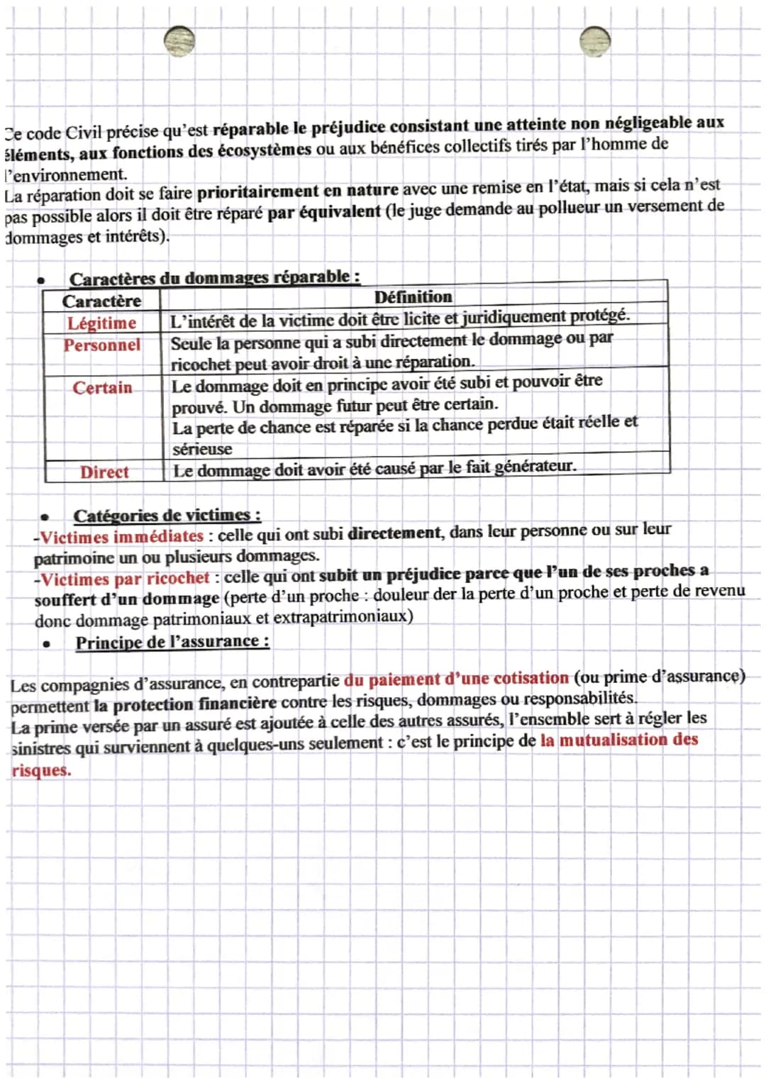 droit.
chapitre 3
Chapitre 3: Responsabilité civile et pénale.
La responsabilité pénale a pour but de punir l'atteinte à l'ordre public en c