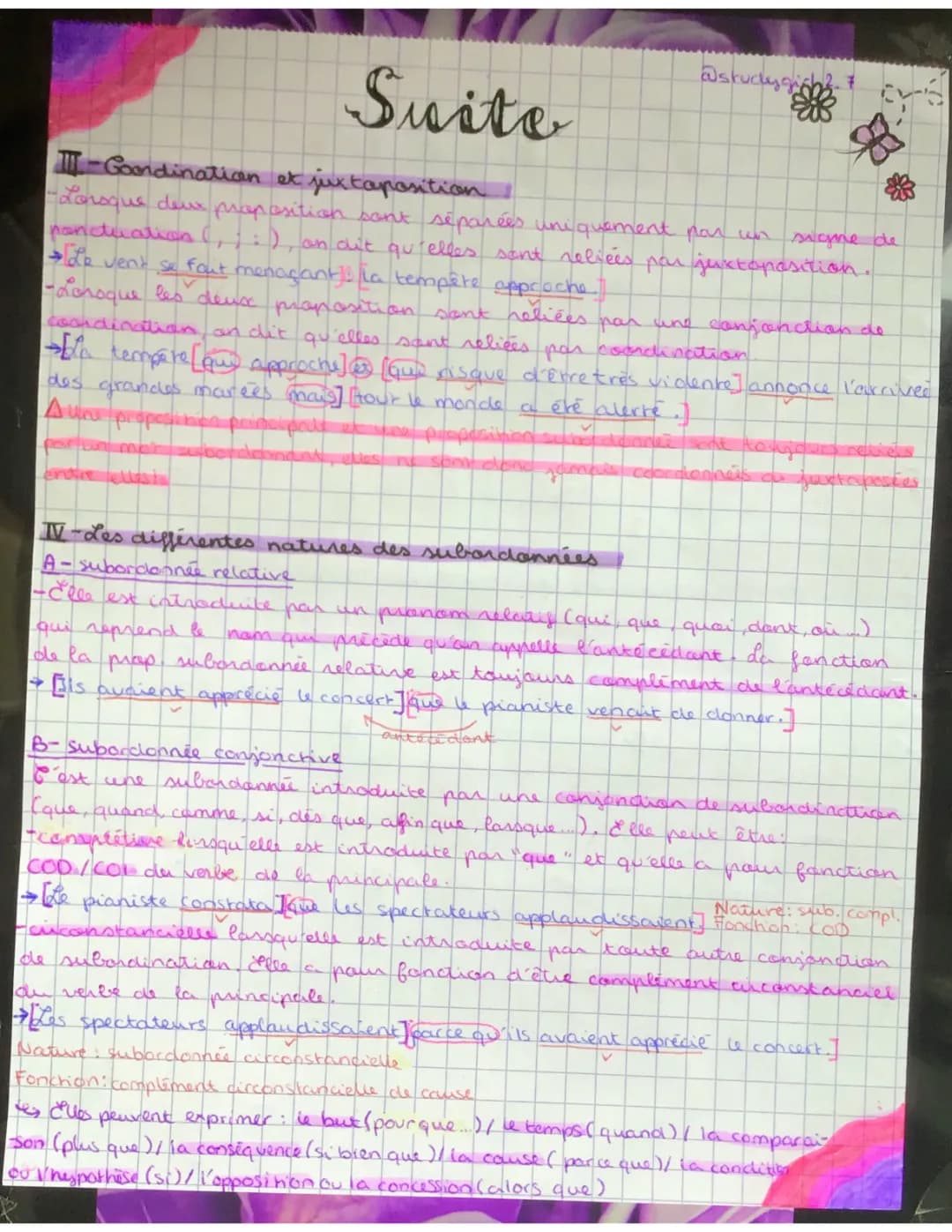 La phrase complexe 