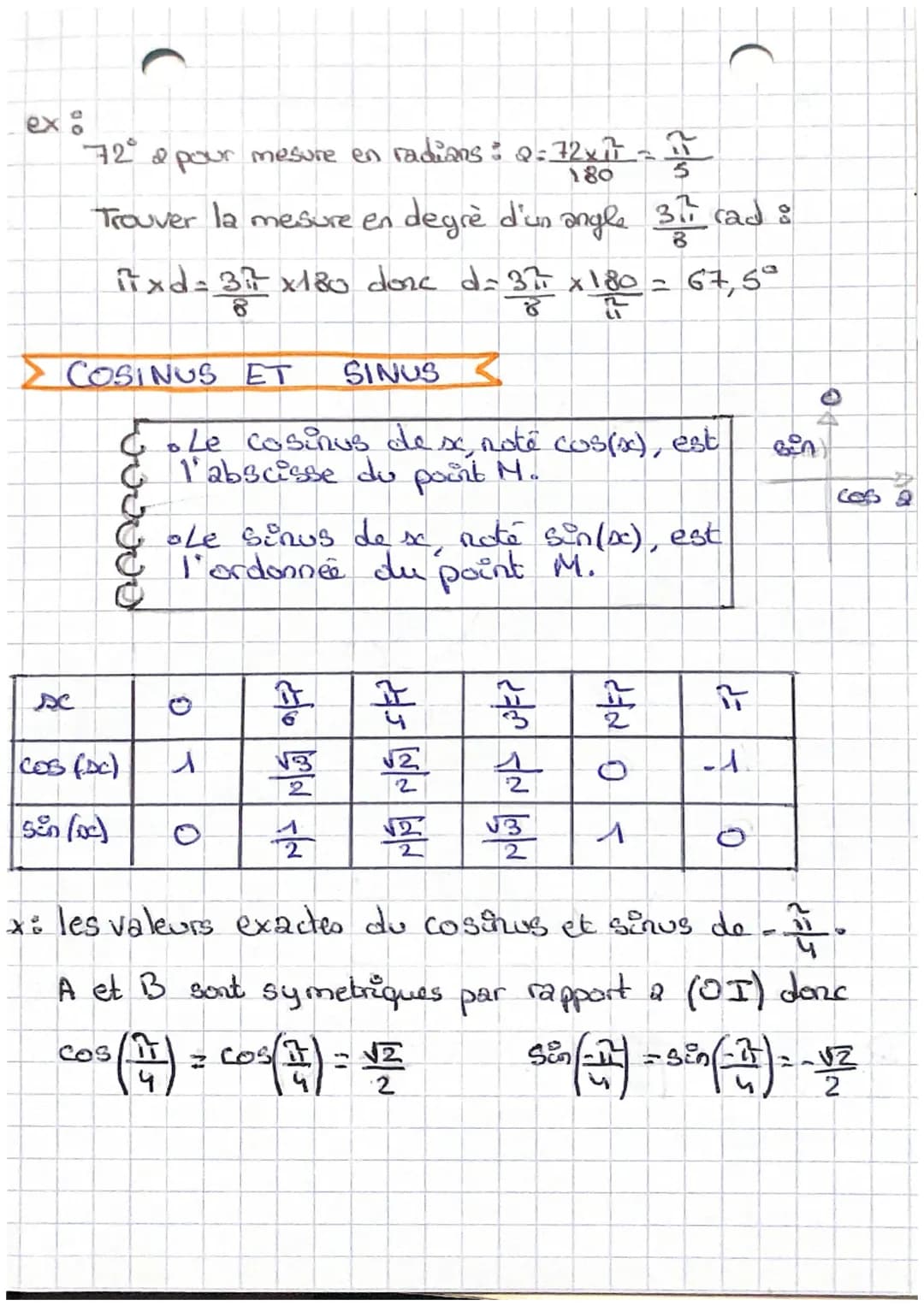 "MATHS"
ى
Trigonométrique
> DEFINITION
C. On appele sa un cercle trigonome-
trique.
0
G. Le sens direct ou trigonometrique
est le sens contr