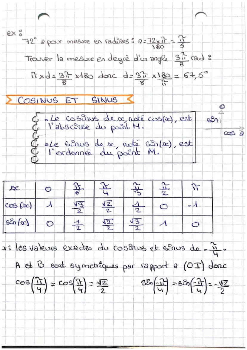 "MATHS"
ى
Trigonométrique
> DEFINITION
C. On appele sa un cercle trigonome-
trique.
0
G. Le sens direct ou trigonometrique
est le sens contr