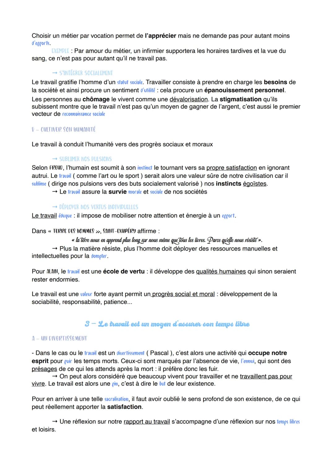 Chapitre 8
LE TRAVAIL
11 Spontanément, le travail semble être une corvée : il impose un rythme de vie, des contraintes, et effort
physiques 