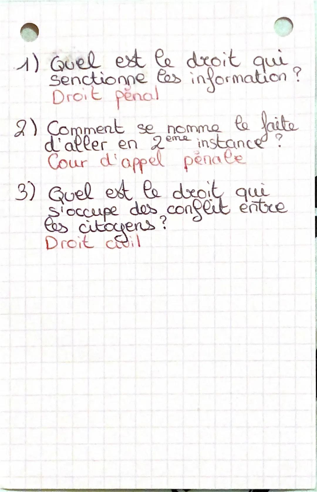 Les differents
tribunaux:
des instances
du penal
et du
civil
Cour européene des droits de
l'hommes (strasbourg).
Cour de Cassation
(stres (p