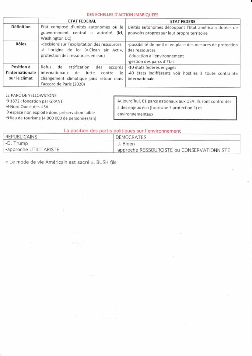 L'ENVIRONNEMENT, ENTRE EXPLOITATION ET PROTECTION : ENJEU PLANÉTAIRE
MILIEUX :
-terme inventé au 19ème siècle par des géographes
-idée que l