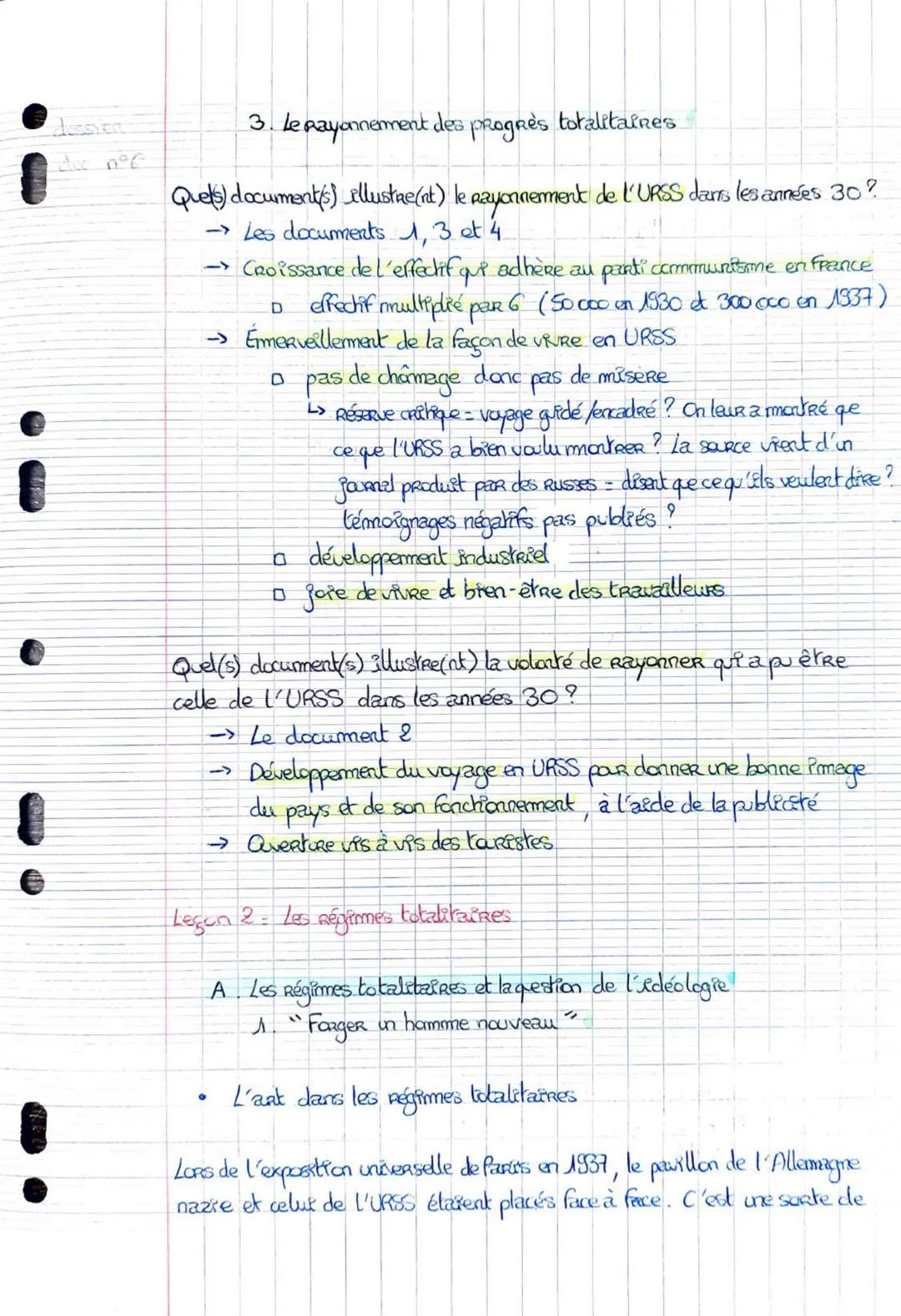 6
Histoire Thème: Fragilités des démocratites, totalitarisme et Seconde geRRe
mondiale
Legen I. La crite des années 30
A. Du kRack à la dépr