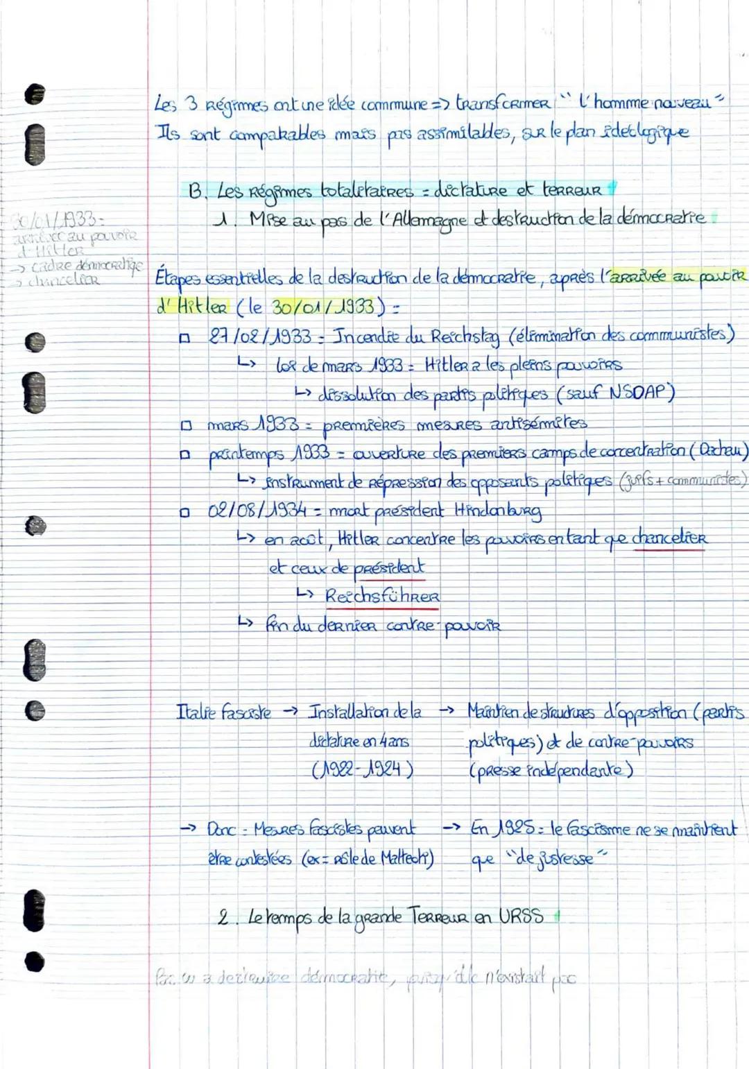 6
Histoire Thème: Fragilités des démocratites, totalitarisme et Seconde geRRe
mondiale
Legen I. La crite des années 30
A. Du kRack à la dépr