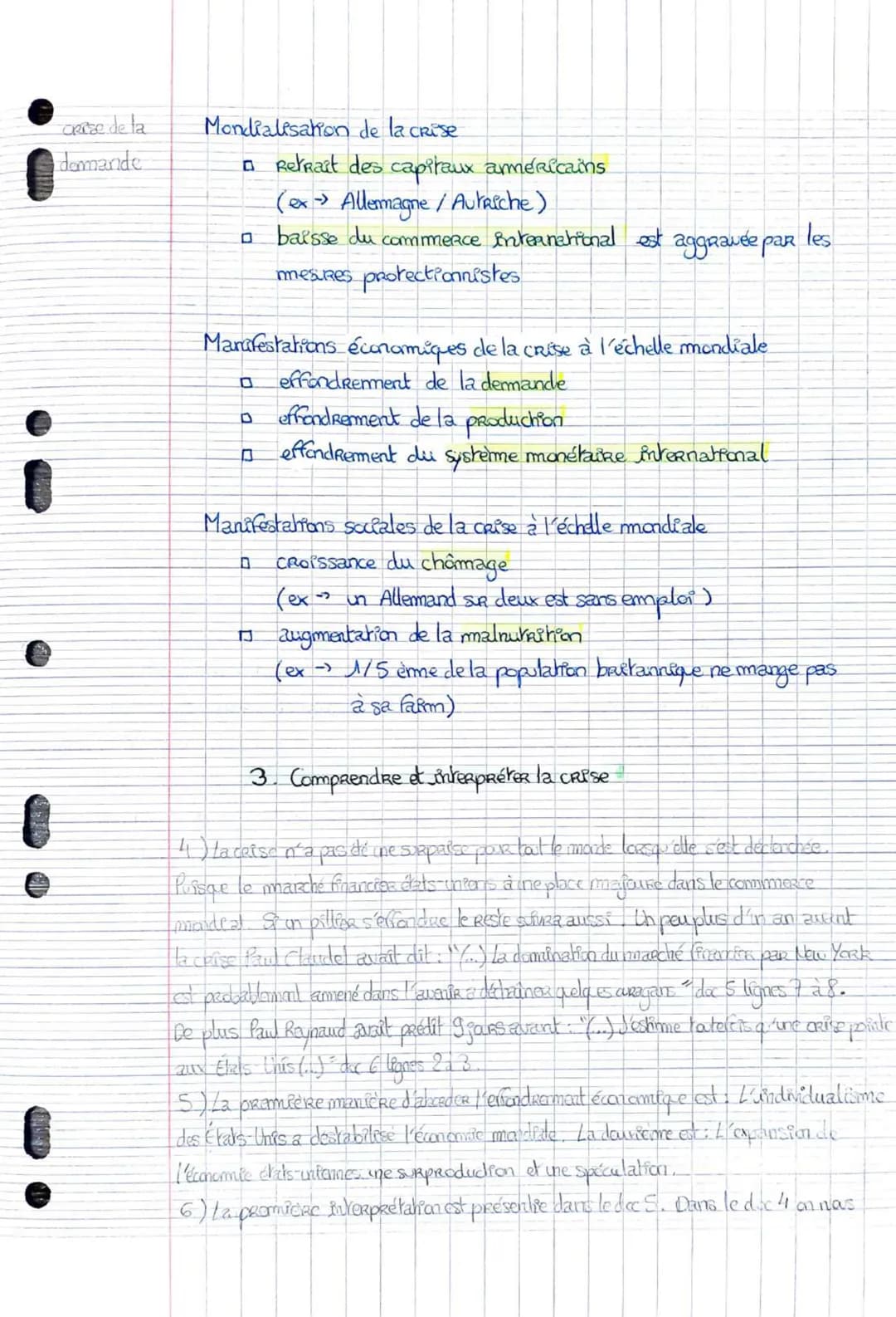 6
Histoire Thème: Fragilités des démocratites, totalitarisme et Seconde geRRe
mondiale
Legen I. La crite des années 30
A. Du kRack à la dépr