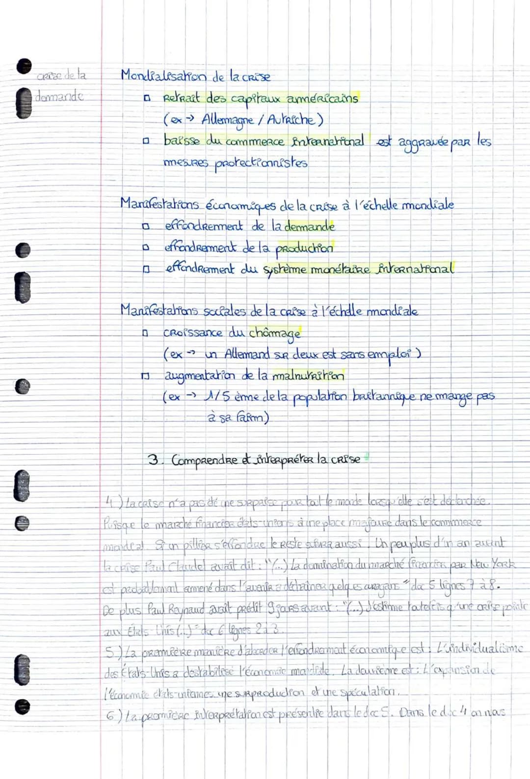 6
Histoire Thème: Fragilités des démocratites, totalitarisme et Seconde geRRe
mondiale
Legen I. La crite des années 30
A. Du kRack à la dépr