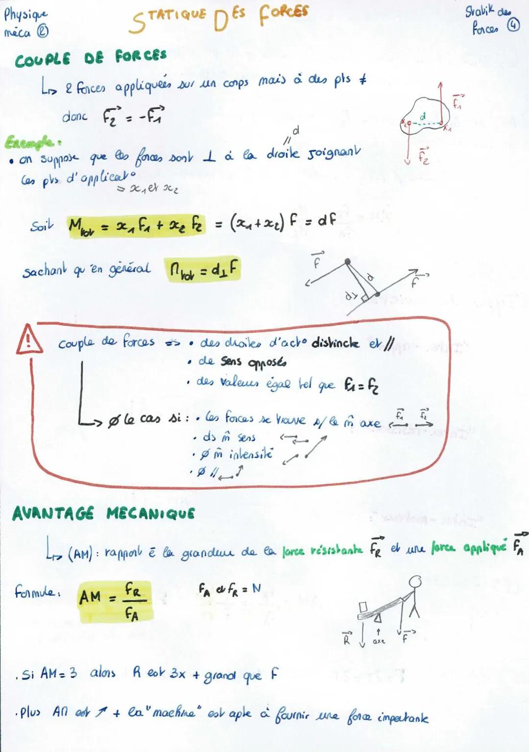Physique
meca
STATIQUE DES FORCES
Shab des
forces
@
LES FORCES
>.verme qui désigne de manière générique l'ach qu'un corps exerce
Sur un autr