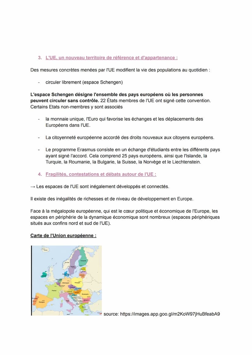 LE PROJET EUROPÉEN ET LA CONSTRUCTION EUROPÉENNE (1950-1989)
C'est quoi l'Union Européenne ?
Union de 27 pays d'Europe occidentale comptant 