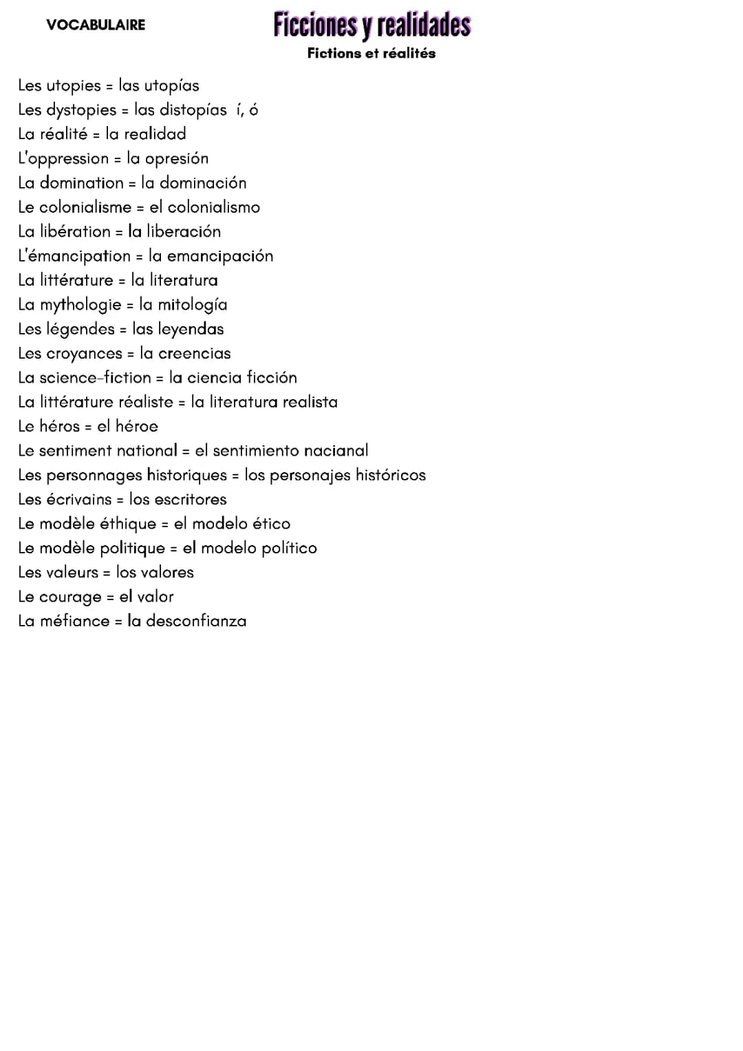 Ficciones y Realidades: Ejemplos y Definiciones para Estudiantes