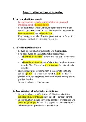 Know Reproduction sexuée et asexuée  thumbnail