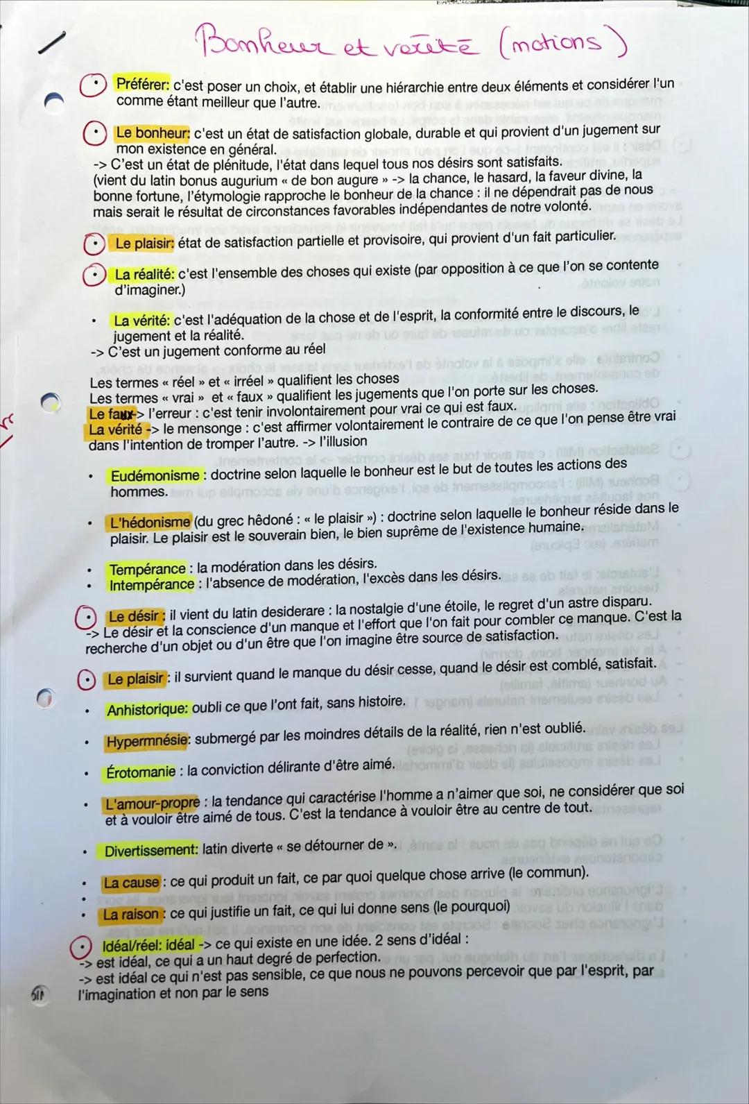 Notions sur le bonheur et la vérité 