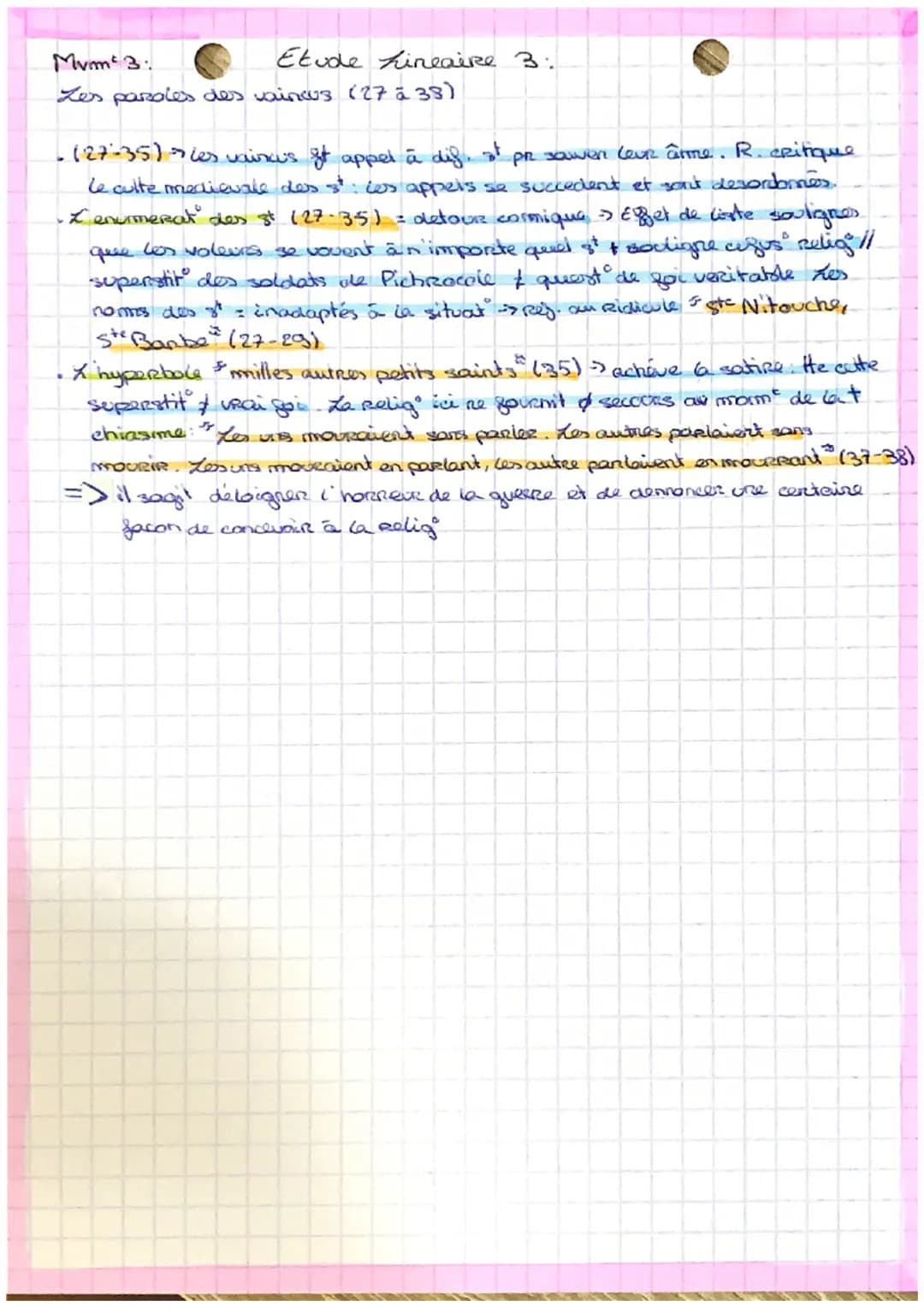 Etude Lineaire 3:
A
intro 2
F. Rabelais ecrivain gr. XVI° s. mv.m² hurmaniste Hau centre de it
25 1542, Gargantua
Gargantua hist. d'1 prince