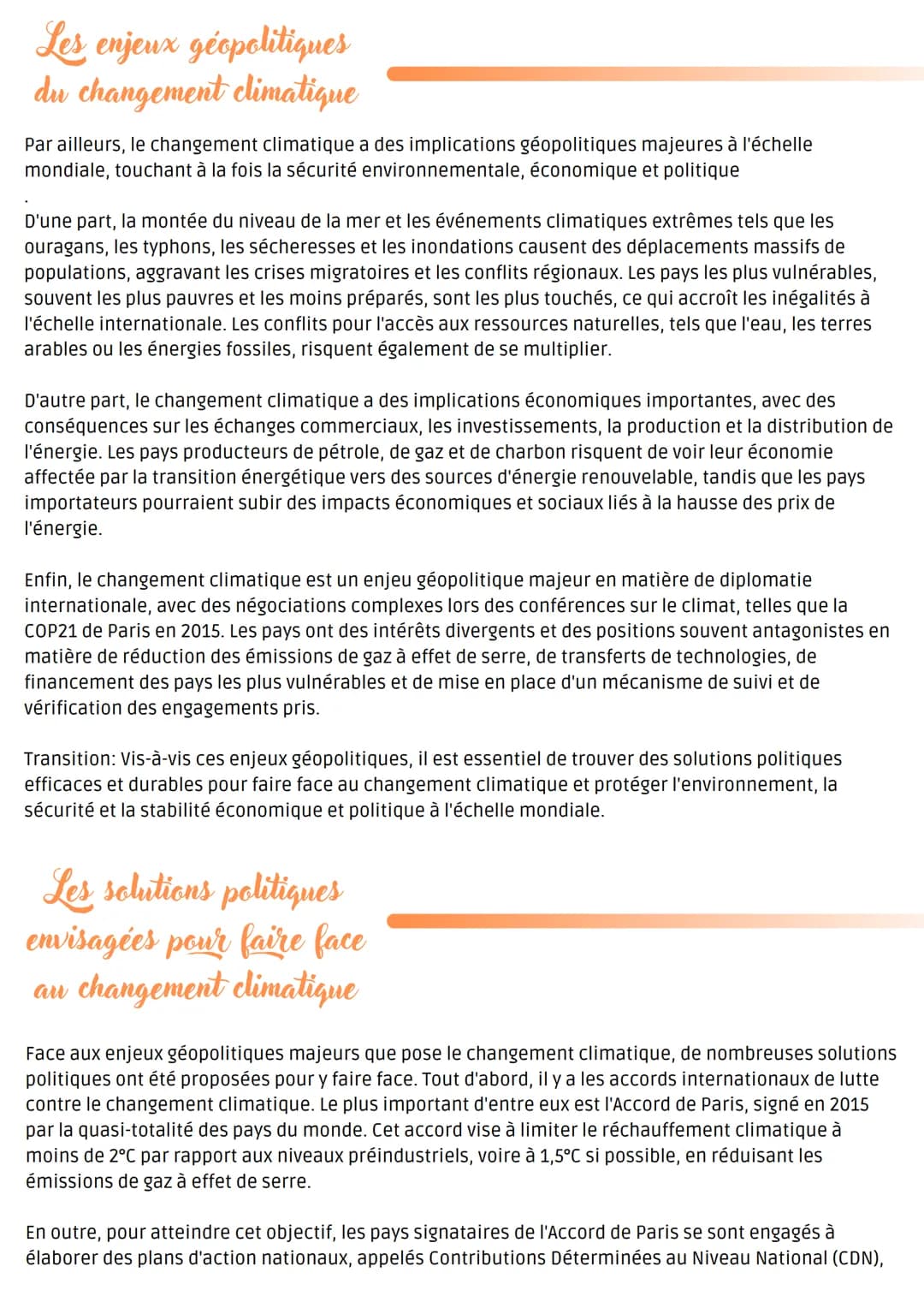 @luckybitsy
HCCSP
Grand Oral
Comment le changement climatique pose-t-il des enjeux géopolitiques majeurs à l'échelle
mondiale, et quelles so