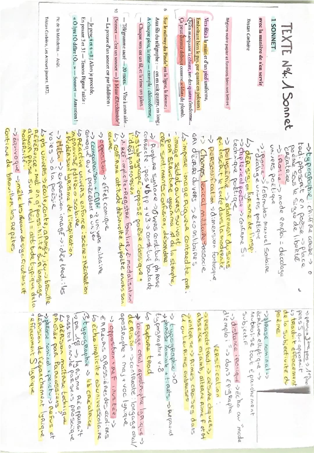 INTRODUCTION Les AMOURS Jaunes.
• 1 SONNET est un poème de Tristan Corbière paru en 1873 dans le Recueil
Tristan Corbière est en porte - à f