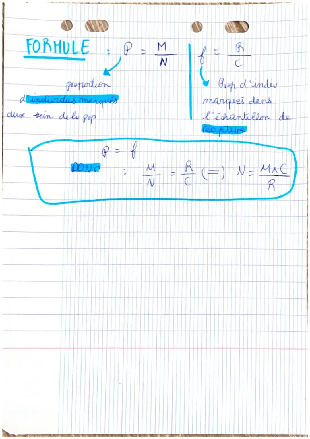 -METHODE CMR
Definitions
Population
: ensemble des individus de la
individuelle même espace, un element de la
population im individu peut do
