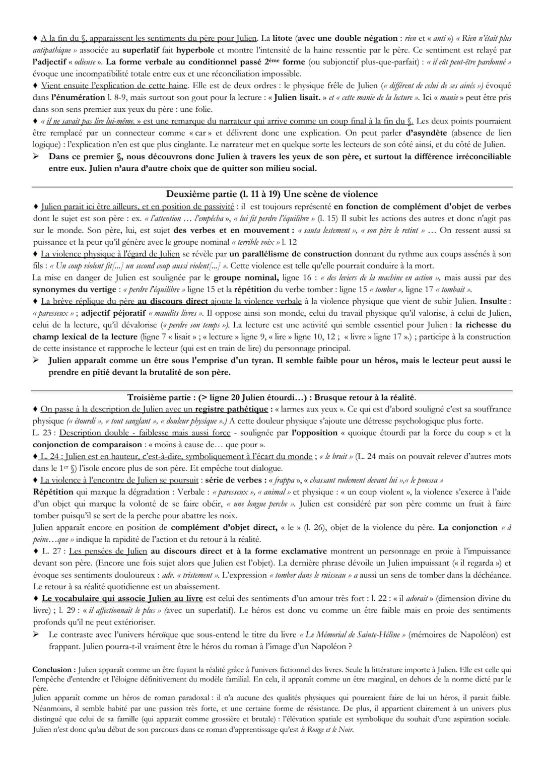 Père Sorel Lecture Frères de Julien Julien Violence
1
En approchant de son usine, le père Sorel appela Julien de sa voix de stentor; personn