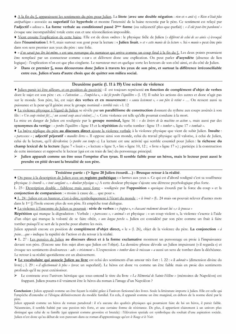 Père Sorel Lecture Frères de Julien Julien Violence
1
En approchant de son usine, le père Sorel appela Julien de sa voix de stentor; personn