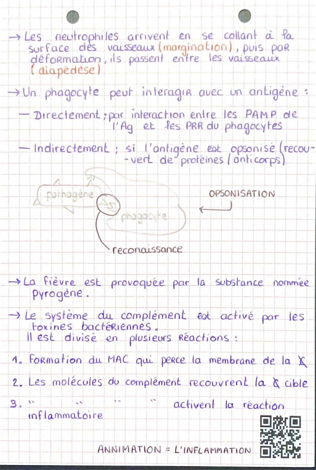 ACTIVITE
4 LA RÉACTION INFLAMMATOIRE B103-2

→L'objectif de celte Reaction est d'empécher la
propagation des agents étrangers, et de fes éli