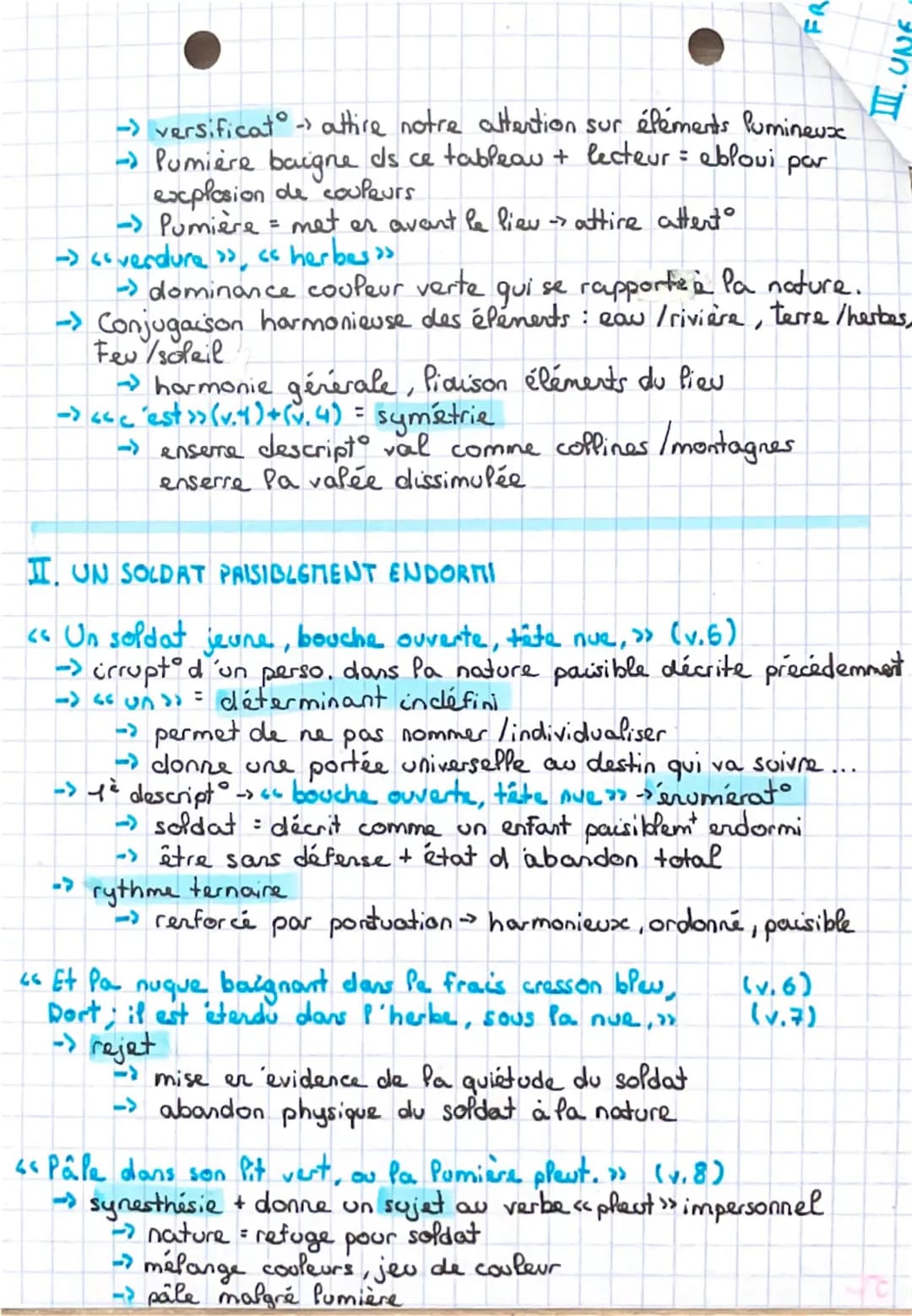 --- OCR Start ---
BAC/FR
ARTHUR RIMBAUD
I. INTRODUCTION
« Le dormeur du val >>
Poesie
x|x^{2}S.= modernité. Alors que les villes se développ