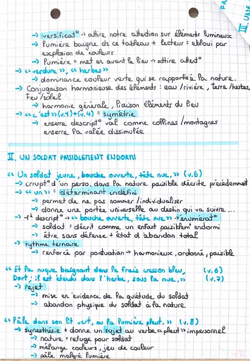 --- OCR Start ---
BAC/FR
ARTHUR RIMBAUD
I. INTRODUCTION
« Le dormeur du val >>
Poesie
x|x^{2}S.= modernité. Alors que les villes se développ