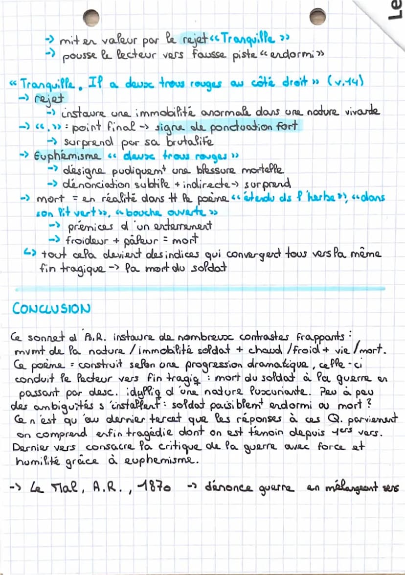 --- OCR Start ---
BAC/FR
ARTHUR RIMBAUD
I. INTRODUCTION
« Le dormeur du val >>
Poesie
x|x^{2}S.= modernité. Alors que les villes se développ