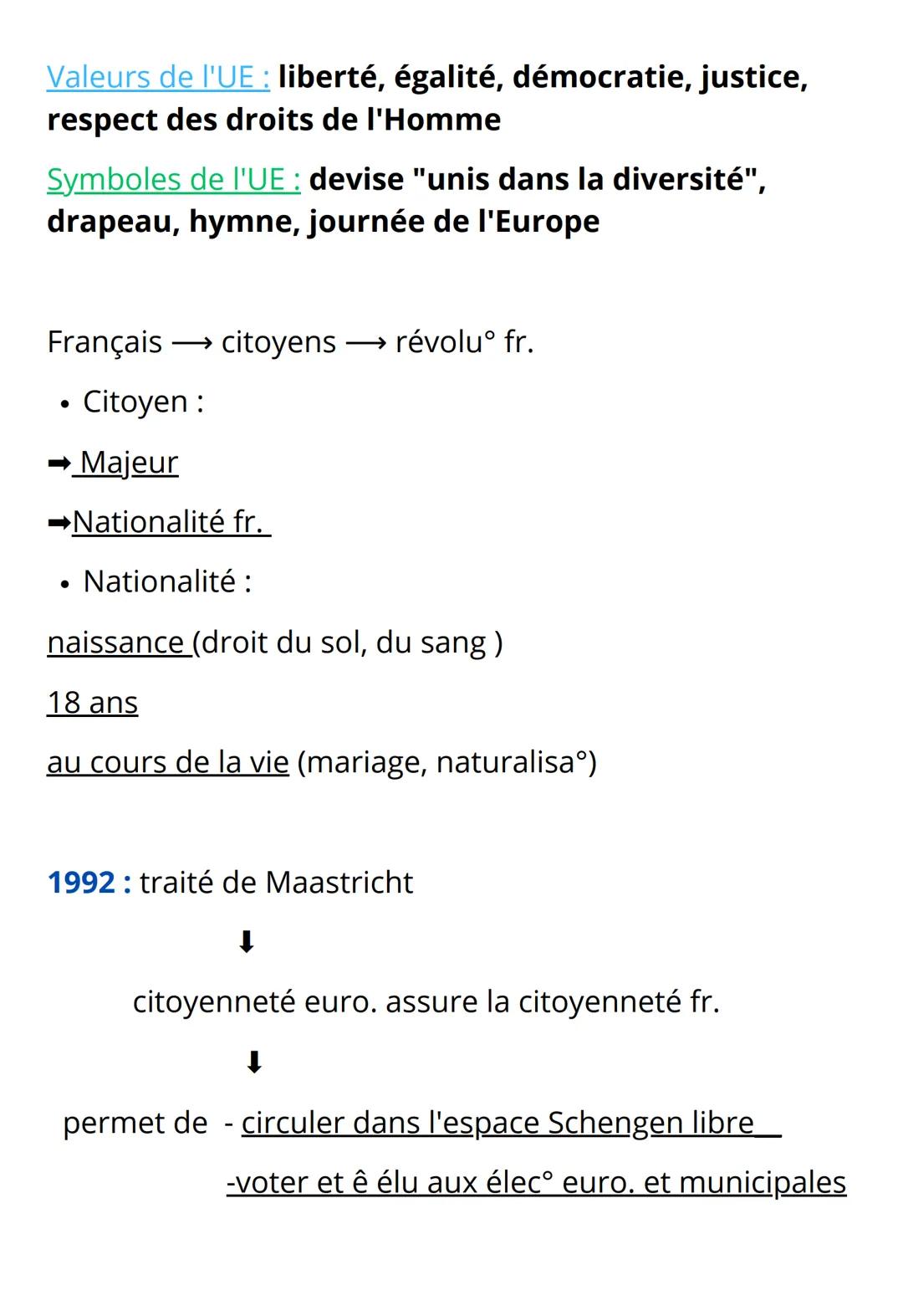 EMC: Citoyenneté
République = régime polit. où le pouvoir est assuré par
des représentants désignés par le peuple
| Rep.: 1792-1804
Il Rep.: