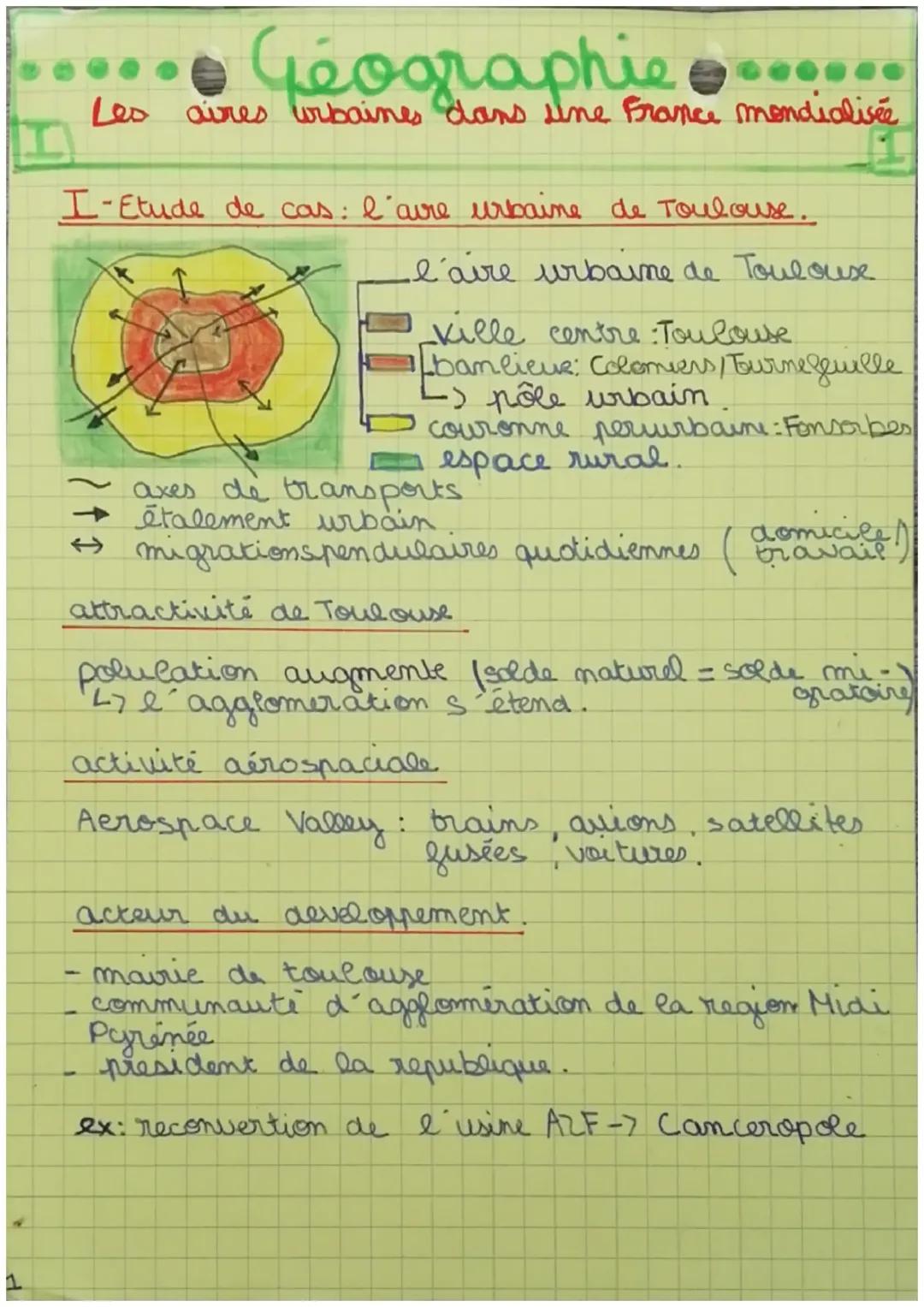 Les aires urbaines dans une France mondialisée
