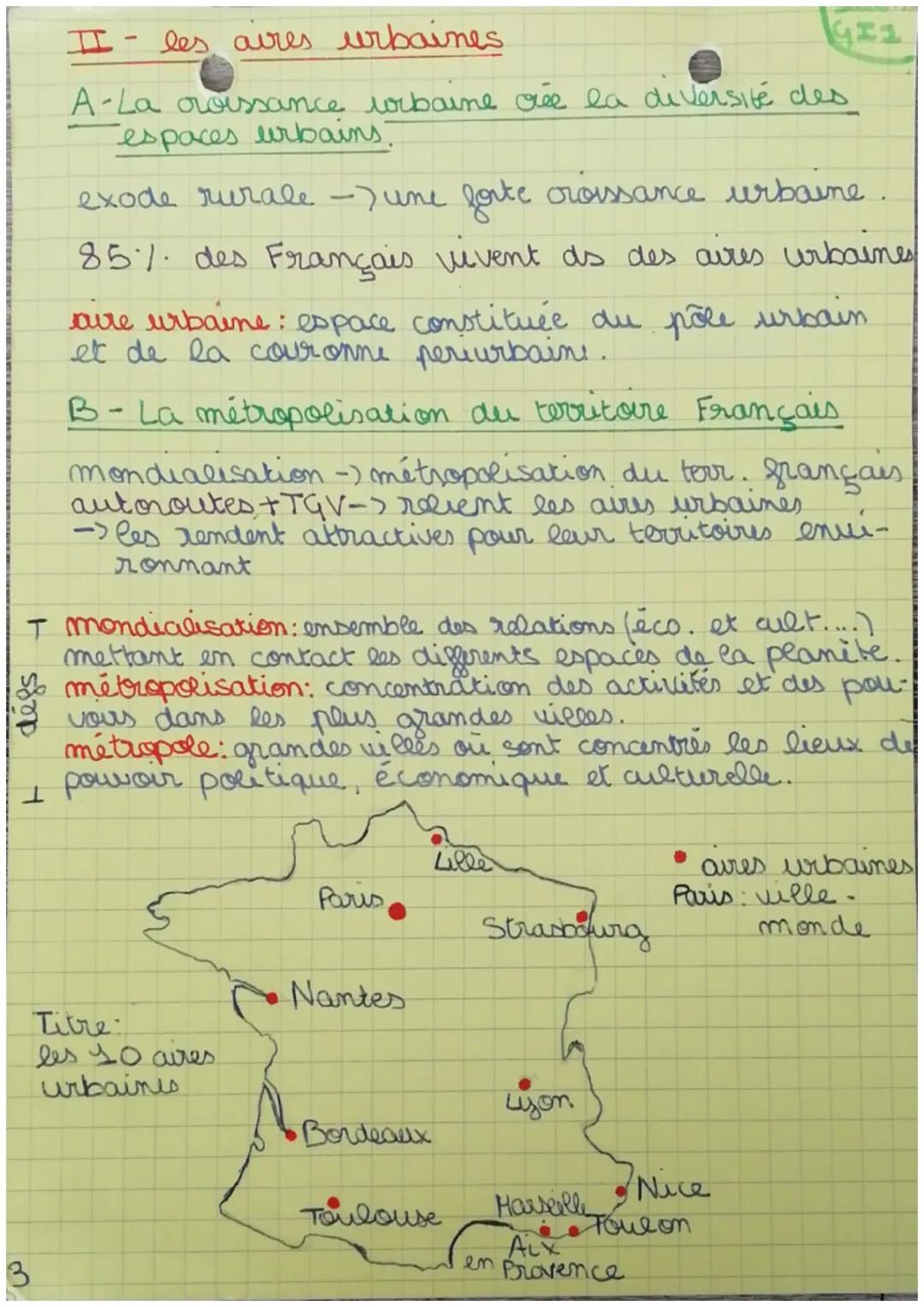 Géographie
Les aires urbaines dans une France mondialisée
I-Etude de cas: I´'aire urbaine de Toulouse.
l'aire urbaine de Toulouse
Kille cent