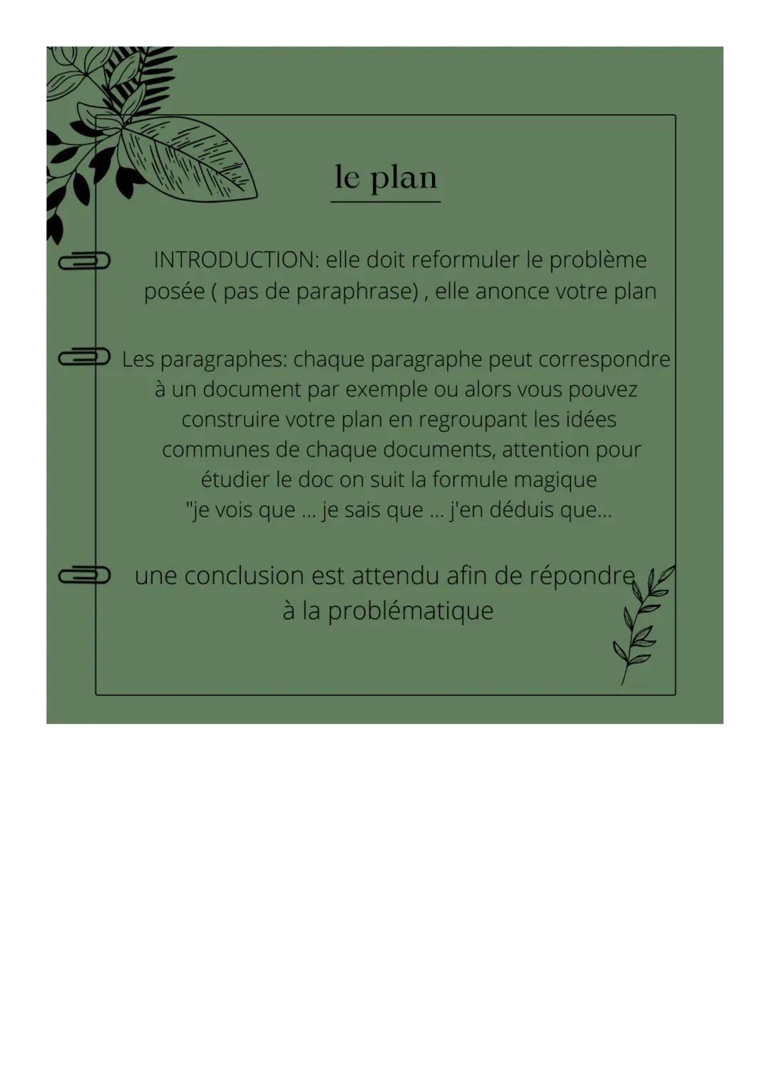 Exercice type
évaluations des connaissances AVEC OU SANS DOCUMENTS
question de synthèse
1.
2.
3.
4.
introduction
paragraphes
schémas
conclus