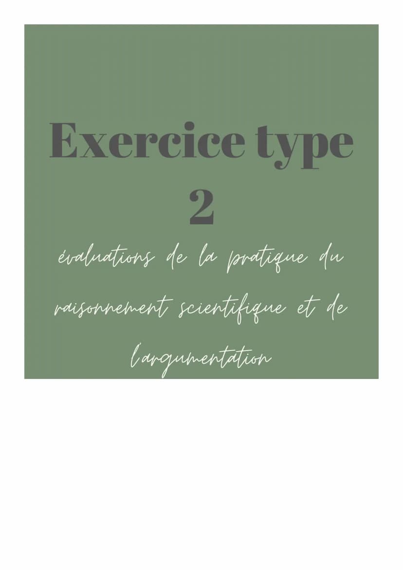 Exercice type
évaluations des connaissances AVEC OU SANS DOCUMENTS
question de synthèse
1.
2.
3.
4.
introduction
paragraphes
schémas
conclus