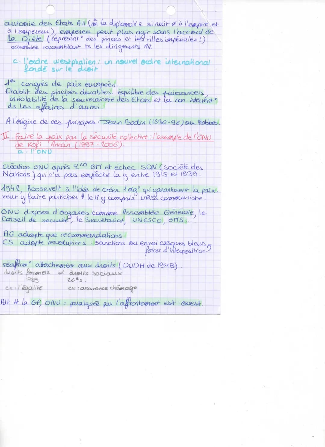 Chap 11: Le défi de la construction
de la paix.
→ Pourquoi et comment construire la paix depuis le
XVIIe siècle ?
I faire la paix partes tra