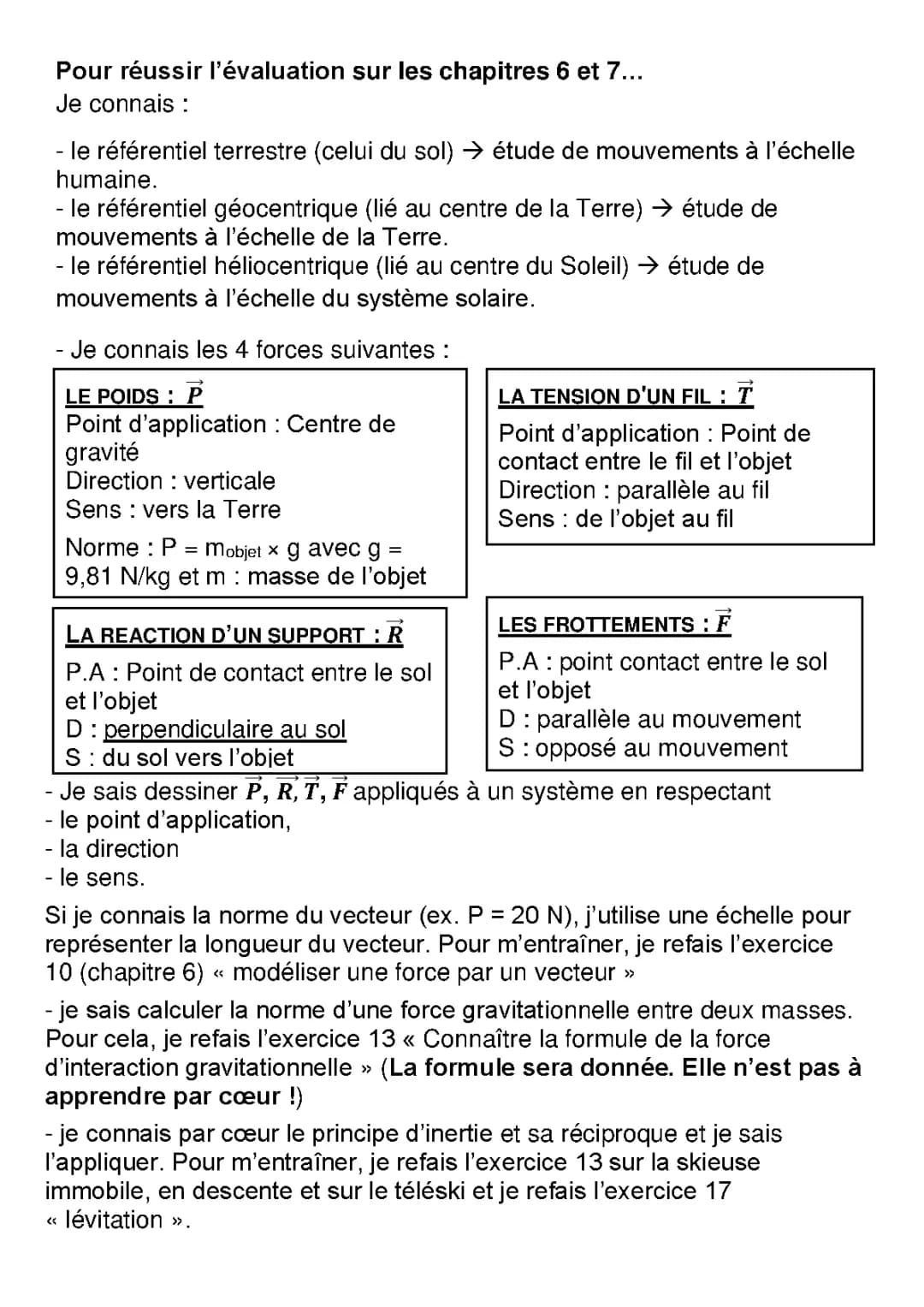 principe d’inertie et mouvement 