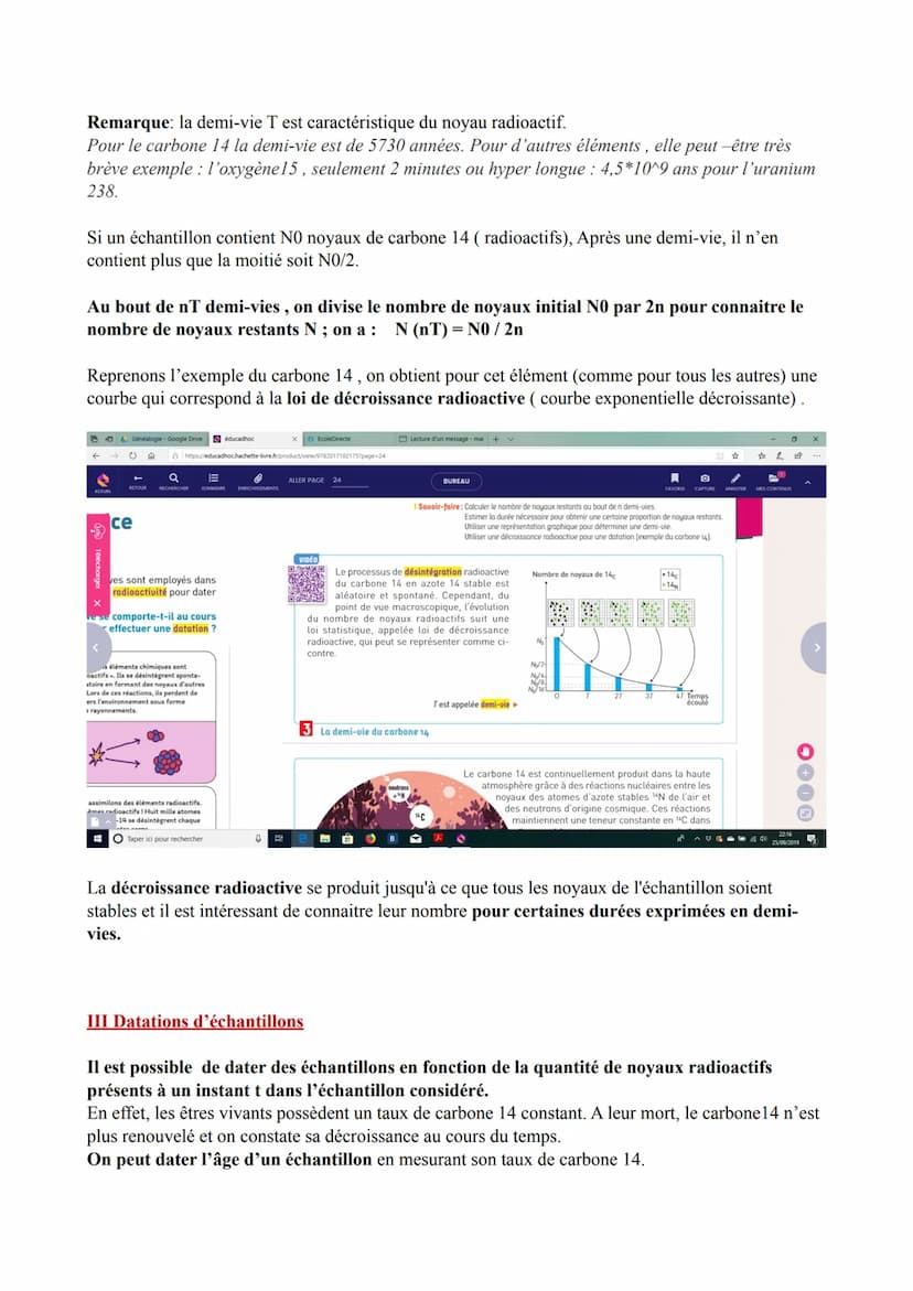 Chapitre 1: un niveau d'organisation : les éléments
chimiques (svt)
I L'abondance des éléments chimiques dans l'univers.
Juste après le big-