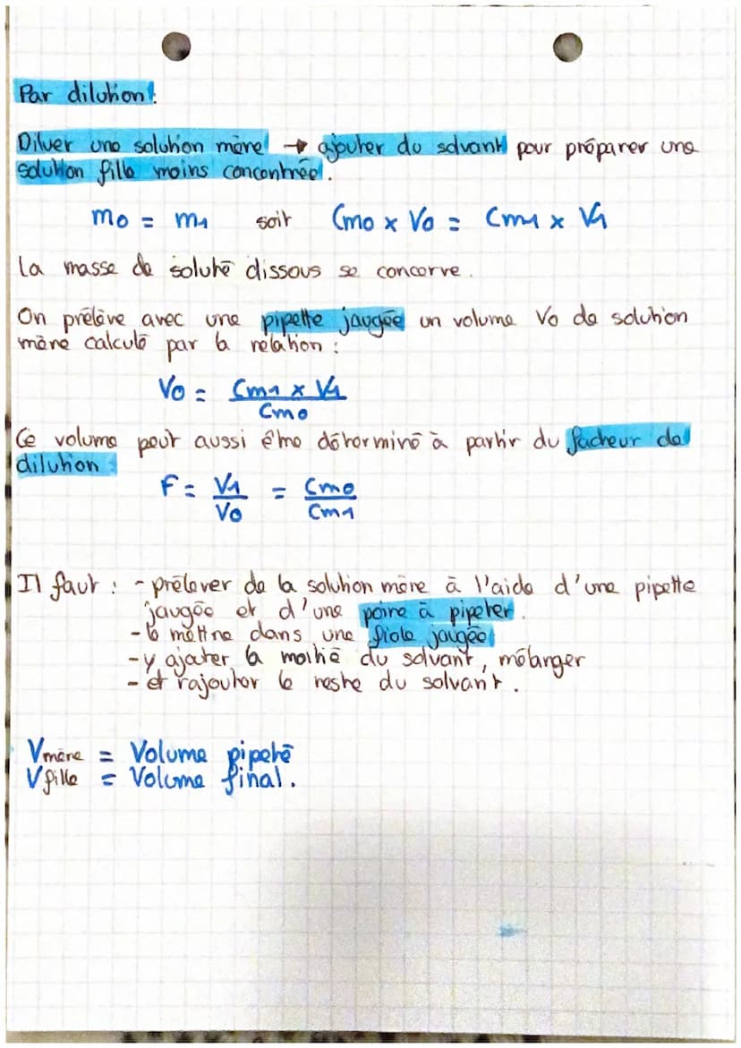 solutions aqueuses
et concentration
LES SOLUTIONS AQUEUSES
solution → mélange homogèra obtenu par dissolution d'un ou de
plusieurs solus dan