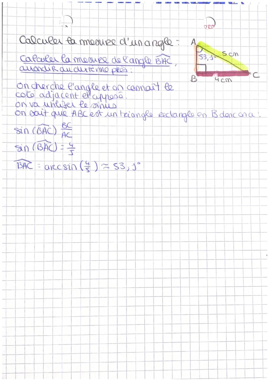 MATHS ... trigonomelkie

Définihons :

cosinus:

CAH SOH TOA

Congueur du côté adjacent à l'angle
Conquer hypotenuse

Sinus:
longueur du côt