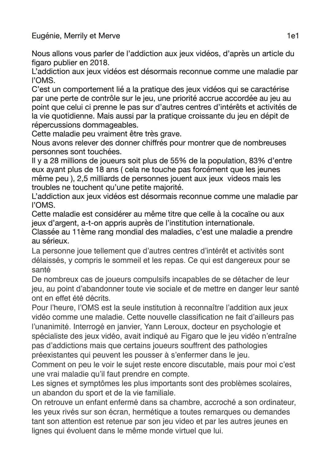 
<h2 id="lescausesdeladdictionauxjeuxvidos">Les causes de l'addiction aux jeux vidéos</h2>
<p>L'addiction aux jeux vidéos, désormais reconnu