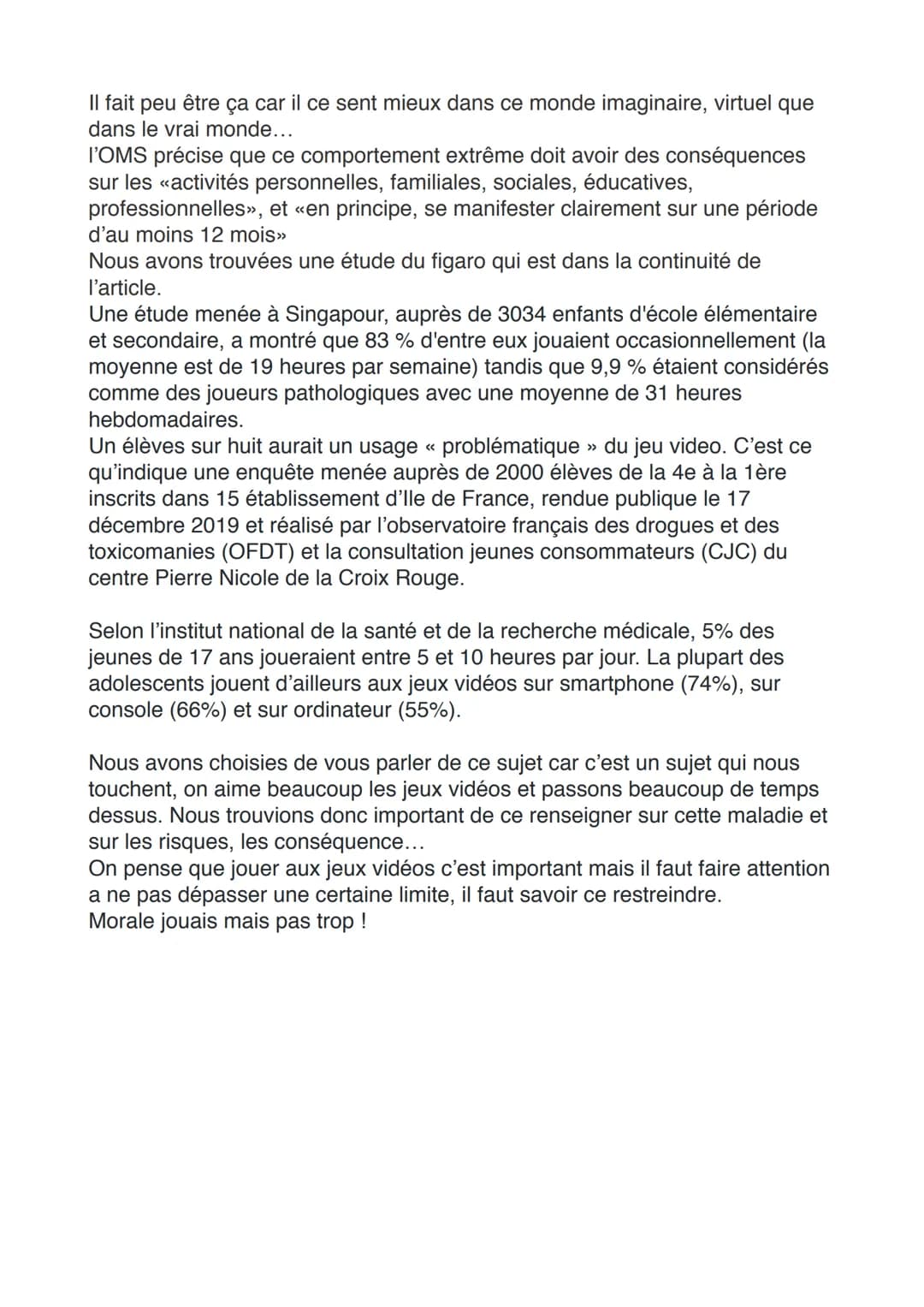 
<h2 id="lescausesdeladdictionauxjeuxvidos">Les causes de l'addiction aux jeux vidéos</h2>
<p>L'addiction aux jeux vidéos, désormais reconnu
