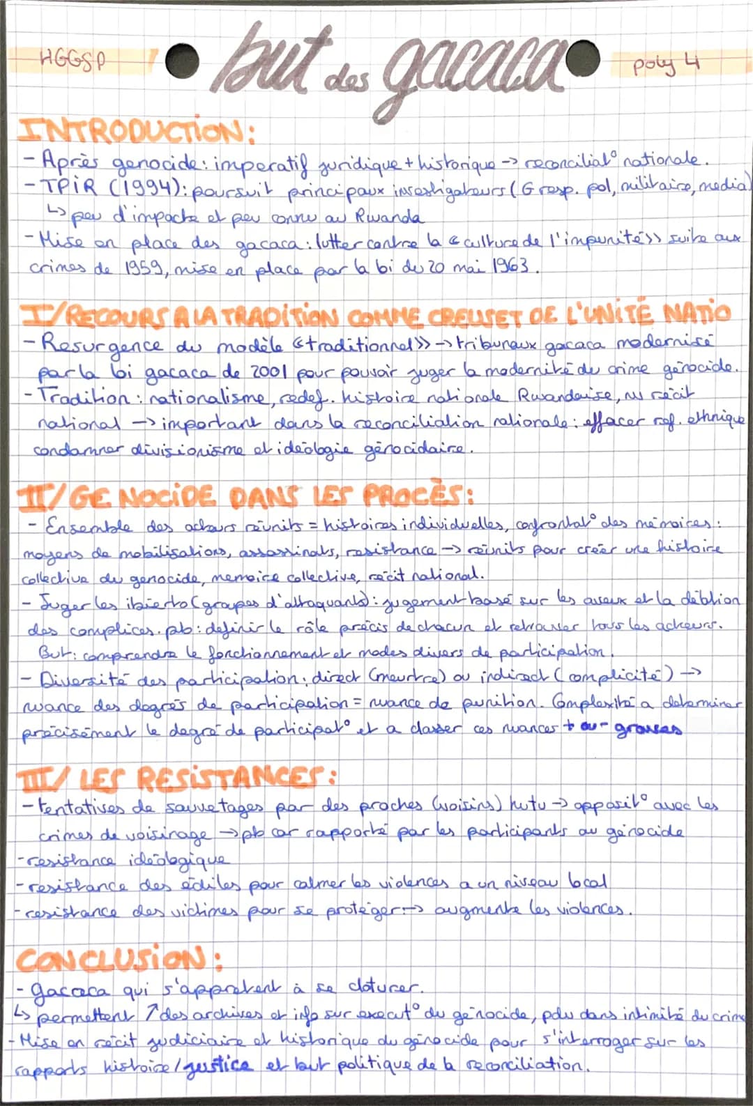 
<p>Les tribunaux gacaca sont la réponse du Rwanda à l'impératif juridique et historique de la réconciliation nationale après le génocide. M