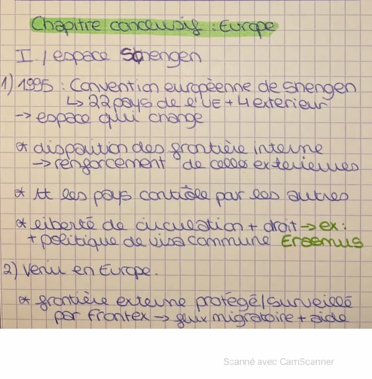 Know Fiche de révision d'hggsp chapitre conclusif du thème 3 : Les frontières internes et externes de l'union européenne  thumbnail