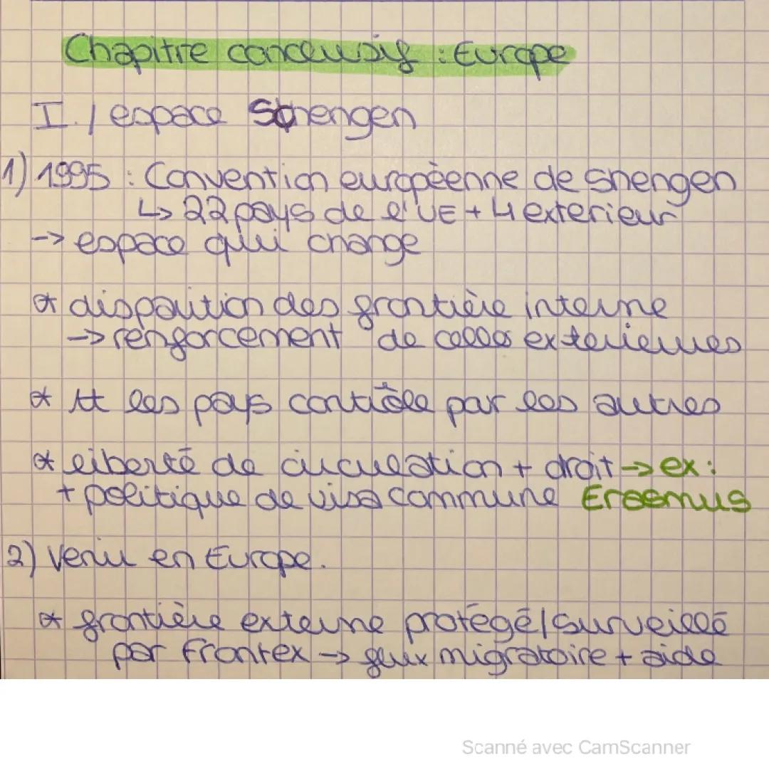 Fiche de révision HGGSP sur les frontières internes et externes de l'UE - Les frontières HGGSP cours PDF, Introduction sur les frontières HGGSP, Crise migratoire 2015